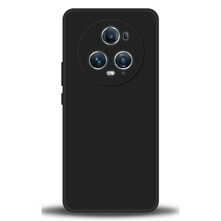 Силиконов защитен калъф за Honor Magic5 Pro, прецизни изрези, стилен противоплъзгащ дизайн, висококачествени материали, черен