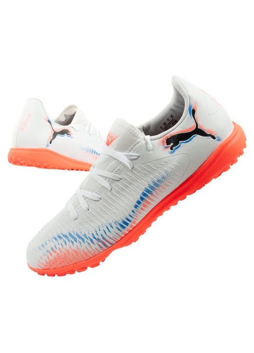 Ghete de fotbal pentru barbati Puma Future 8 Play TT, alb-roz 39