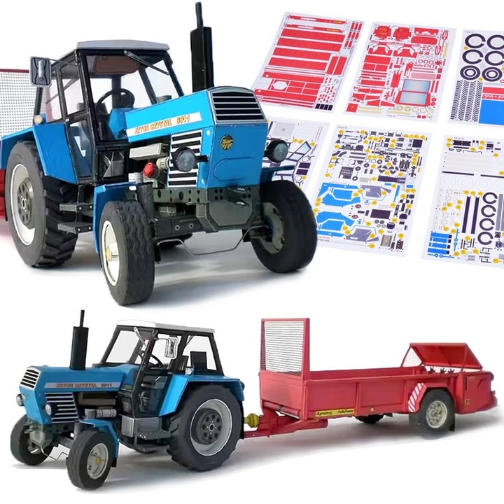 Set de constructie Jokomisiada, Zetor Crystal 8011, 1:32, detalii realiste