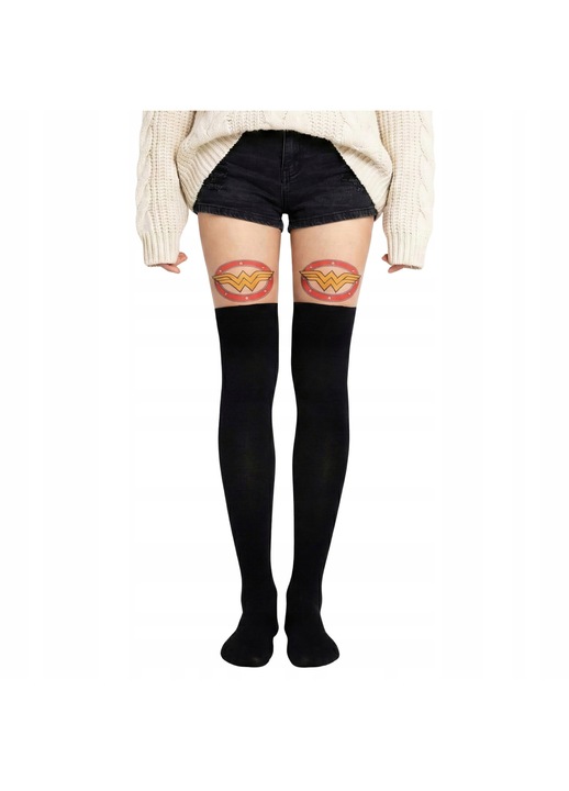 Dresuri dama sarcia.eu, Efect Pantof Negru, Talie Inalta, Material Elastic, L-XL INTL