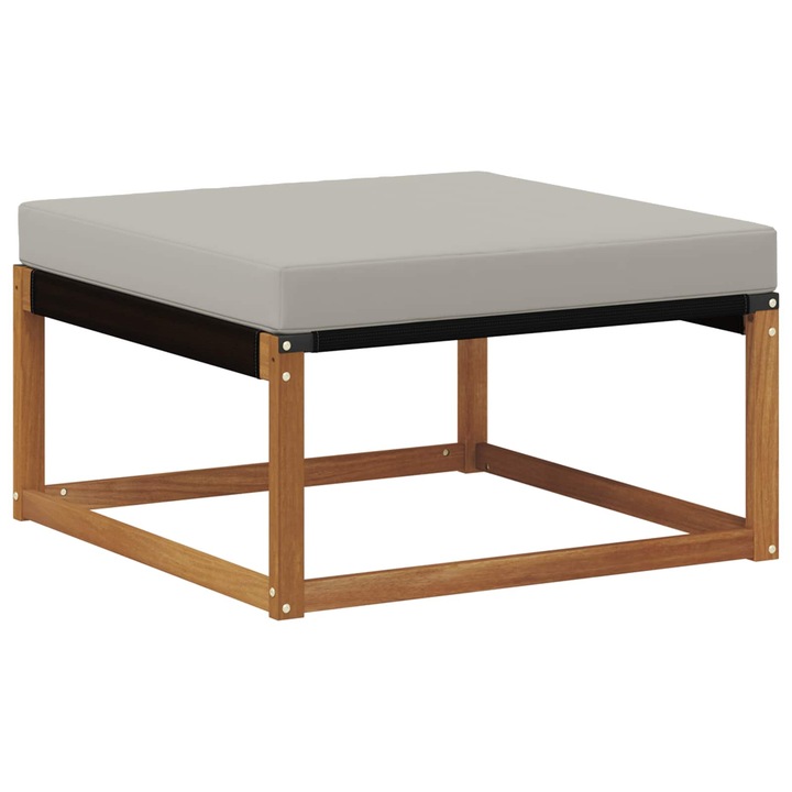 Taburet pentru exterior vidaXL, Lemn Solid de Acacia natural