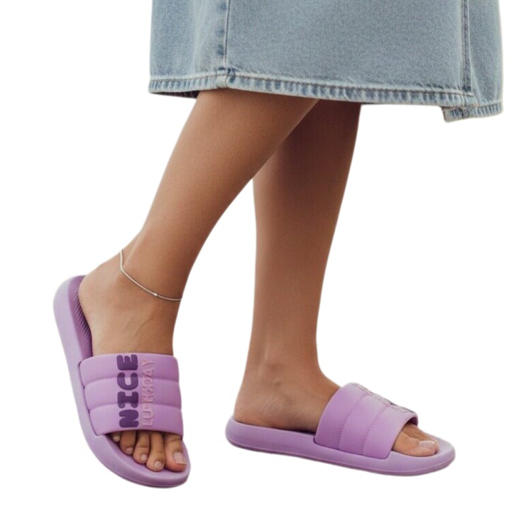 Papuci veseli H722mov 123827, Mov, 40