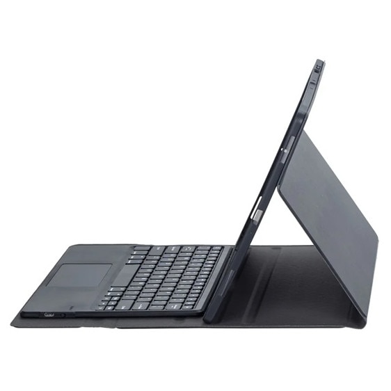 Husa tabletă Gigapack, tip stand, aspect piele, flip, tastatură Bluetooth, suport de birou, QWERTY, limbă engleză, suport pentru stylus, negru, compatibilă cu: Samsung Galaxy Tab S11 Ultra 5G, SM-X936B, / Galaxy Tab S11 Ultra WIFI, SM-X930