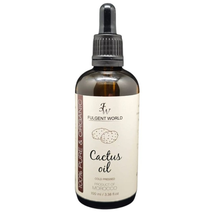 FULGENT WORLD 100% tiszta organikus kozmetikai olaj, Opuntia, 100ml, hajhidratálásra és erősítésre
