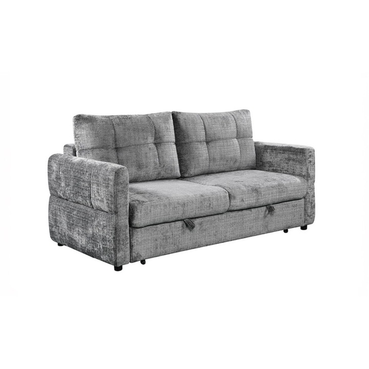 Canapea Extensibila Cremona 7911-95, gri, 192x99x95 cm, design modern, potrivita pentru spatii multifunctionale