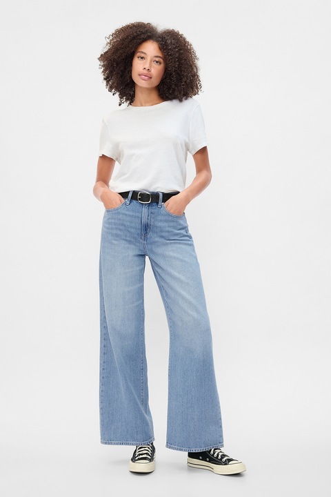 GAP, Blugi evazati din amestec de lyocell, Albastru deschis