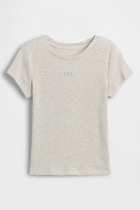 GAP, Tricou uni cu decolteu rotund, Grej