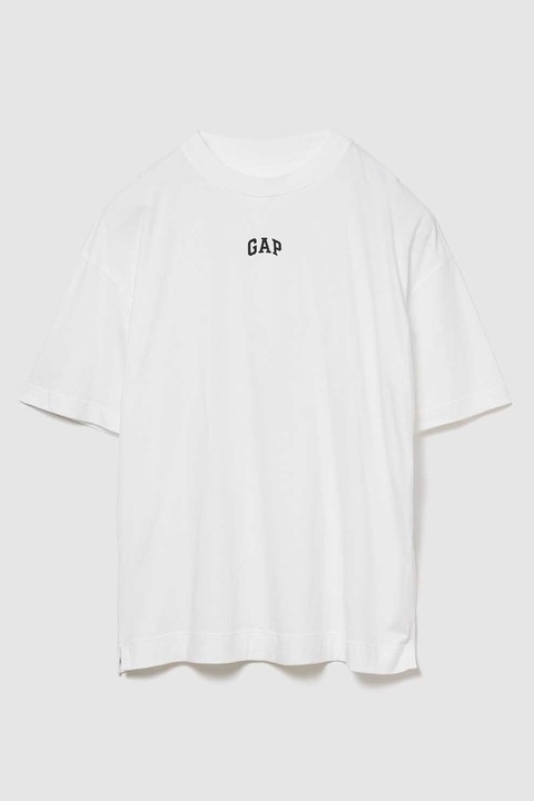 GAP, Bő fazonú organikuspamut póló logómintával, Fehér
