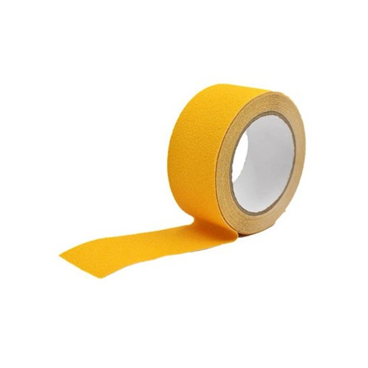 Banda Antiderapanta si de semnalizare, 50mmx5m, Galben, Autoadeziva