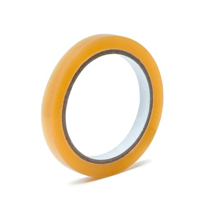 Banda adeziva pentru sigilare pungi, 12mmx54m, Transparenta, cu adeziv solvent