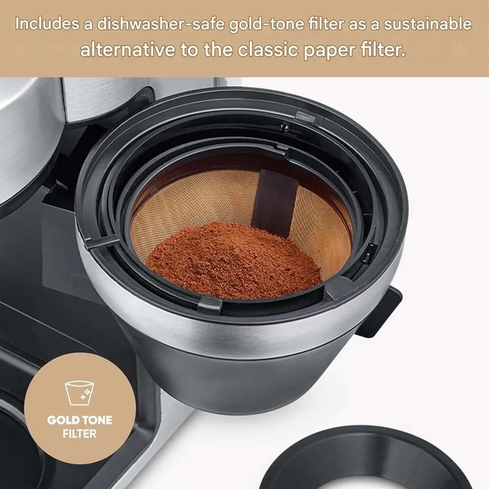 Cafetiera automata drip coffee cu rasnita Severin, Filka, capacitate 2 ...