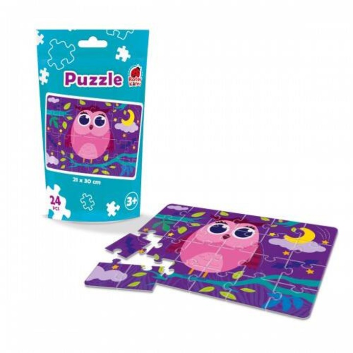 Puzzle educational Sowa, maksik, set, 30x45cm