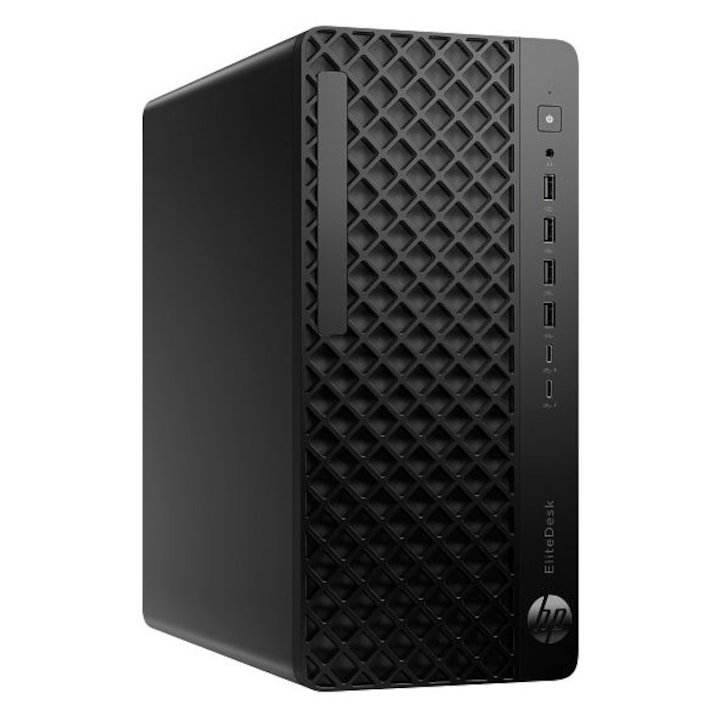 Desktop PC HP EliteDesk 8 G1i MT, Intel Core Ultra 5 - 235 14 C / 14 T, 2.9 GHz - 5 GHz, 24 MB cache, 16 GB RAM, 512 GB SSD, Fara unitate optica, Intel Graphics, 280 W, Windows 11 Pro
