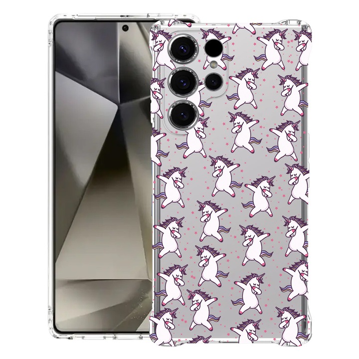 BestCase® Husa Anti Shock 1.5mm Compatibila cu Samsung Galaxy S26 Ultra, Unicorn Pattern, Reinforced 4 Corners, 3128363 AS 73