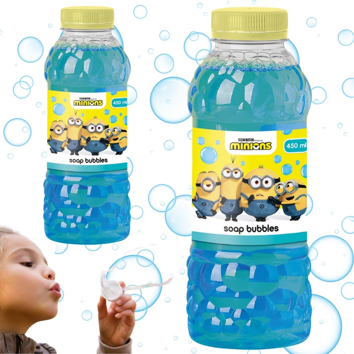 Minions Buborékfújó Folyadék Gyerek Szett 450 ml 200425