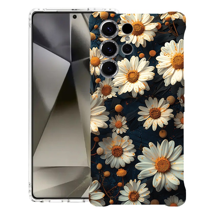 BestCase® Ütésálló tok 1.5mm Kompatibilis Samsung Galaxy S26 Ultra, 3D Daisy, Megerősített 4 sarok, 3128363 AS 1440