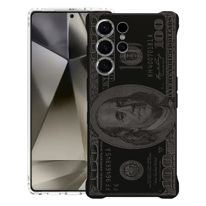 BestCase® Husa Anti Shock 1.5mm Compatibila cu Samsung Galaxy S26 Ultra, MR. Franklin 100 dollar, Reinforced 4 Corners, 3128363 AS 1454