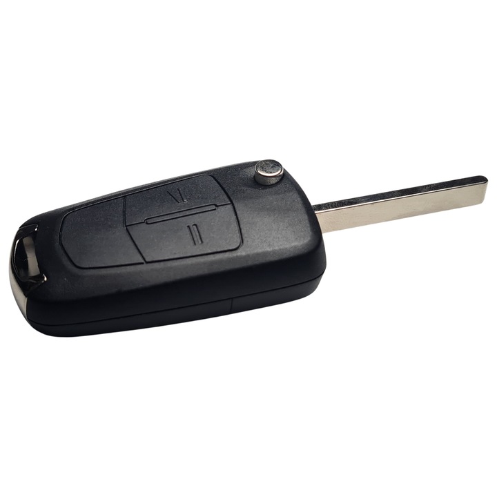 Carcasa cheie aftermarket compatibil cu Opel Zafira B, briceag 2005 - 2014 cu 2 butoane, fara logo, breloc MATY KEY