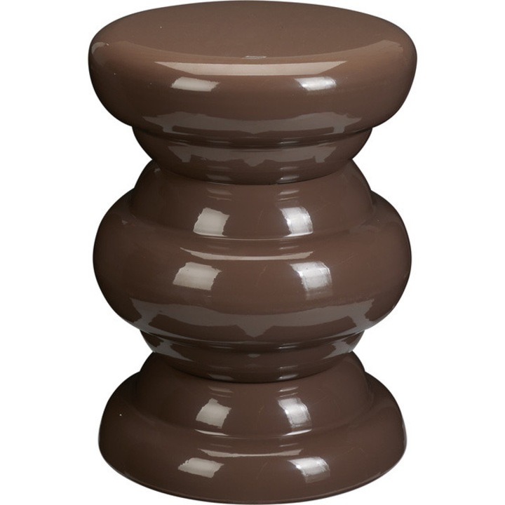 Meseu de cafea, metalic, Ø 32 x 41, 5 cm - maro