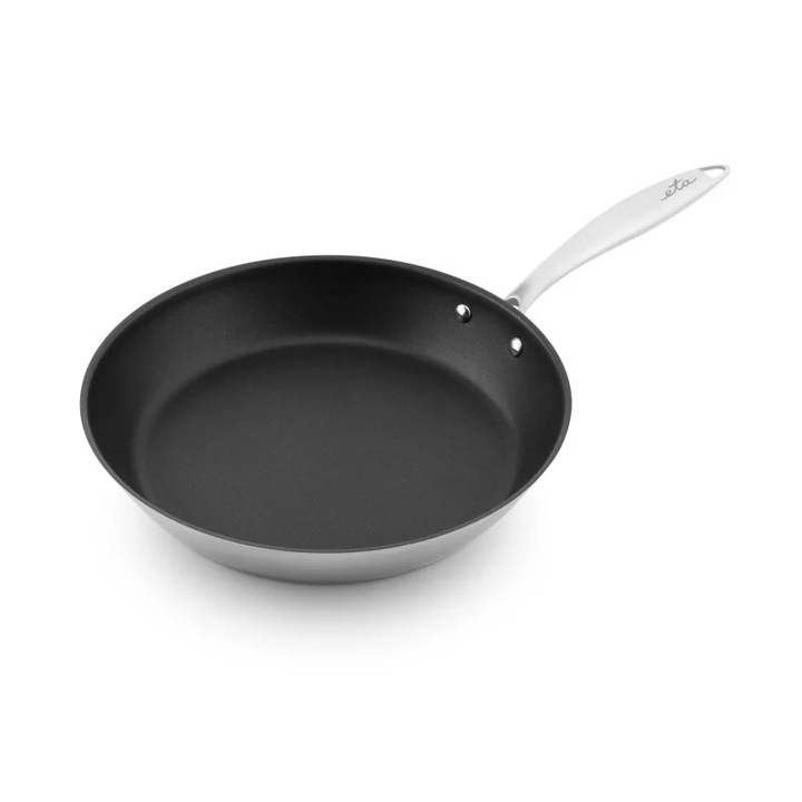 Tigaie ETA INOX 3930 90000, 20 cm, otel inoxidabil de inalta calitate, potrivita pentru toate tipurile de incalzire