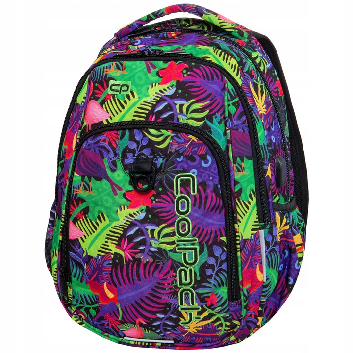 CoolPack Strike Jungle iskolatáska, 27 l, többszínű, ultrakönnyű, két rekesszel