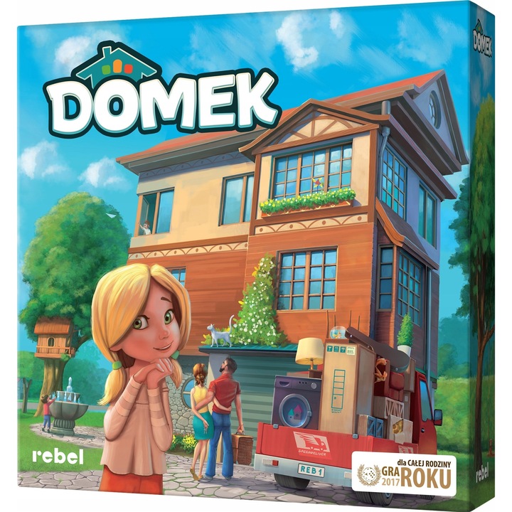 Настолна игра Domek, 108 карти, 4 дъски, многоцветна