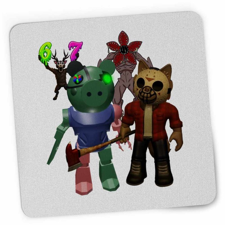 Mousepad Robby Doggy Roblox Piggy Pigy, 21x19cm