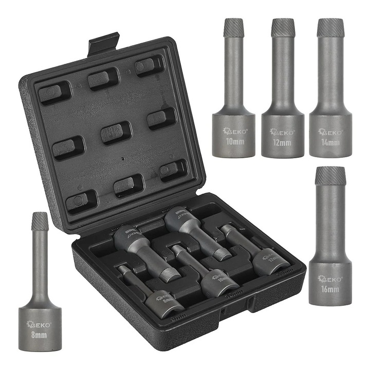 Set extractoare prezoane, 1 / 2" SNCM+V, 5 bucati, Geko G30044
