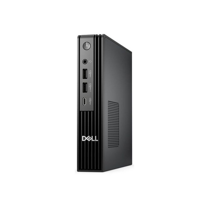 Desktop PC Dell Pro Micro Plus, Intel Core Ultra 5 - 235 14 C / 14 T, 2.9 GHz - 5 GHz, 24 MB cache, 16 GB RAM, 512 GB SSD, Fara unitate optica, Intel Graphics, Adaptor extern 180 W, Ubuntu Linux