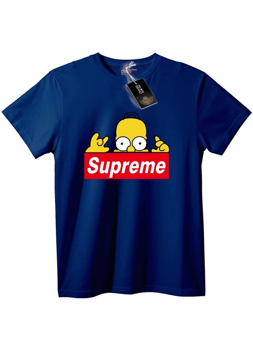 Tricou Homer Simpson Supreme, Bleumarin