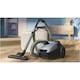 Прахосмукачка с торба Philips XD1142/10 серия 2000, Мощност 750W, HEPA филтрираща система, Многофункционална всмукателна глава, 9 м кабел, 2x 3 л торби, Аксесоар за мебели и животински косми, Син/Черен