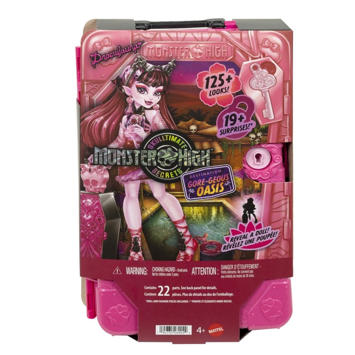 Papusa Monster High - Skulltimate Secrets, Draculaura, cu accesorii