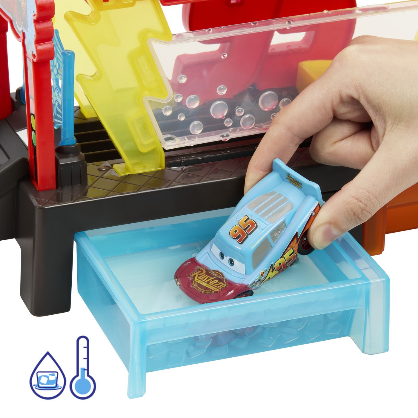 Set de joaca Disney Cars - Color Changers, Spalatorie auto - eMAG.ro