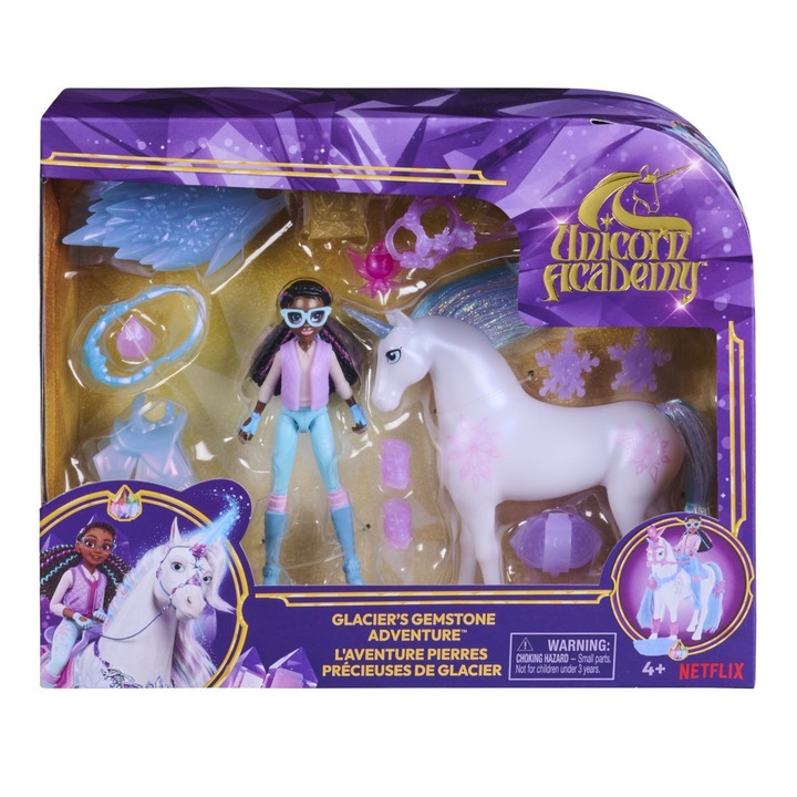 Set de joaca Unicorn Academy - Aventura cu pietre pretioase a lui Glacier
