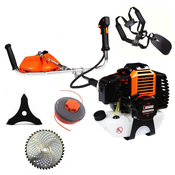 Motocoasa pliabila Yamato ZRX-8600 Racing Edition, 7CP, Accesorii incluse