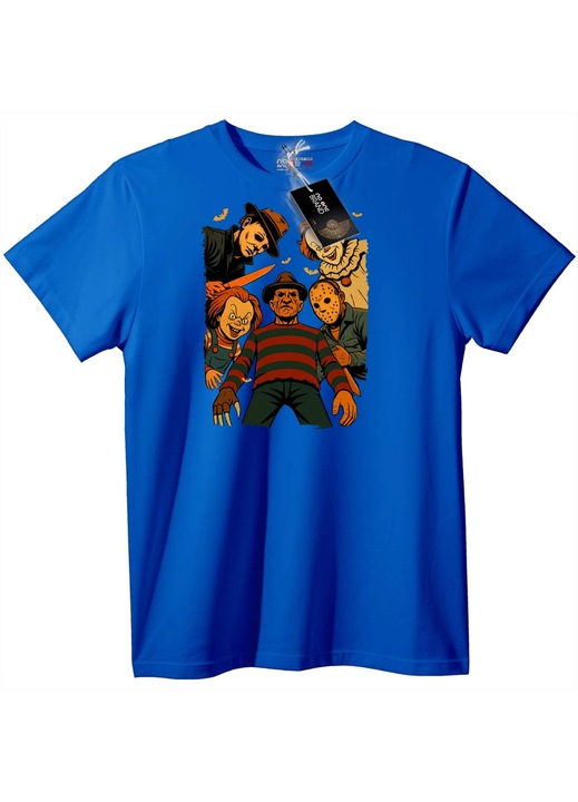 Тениска Horror Icons, Син