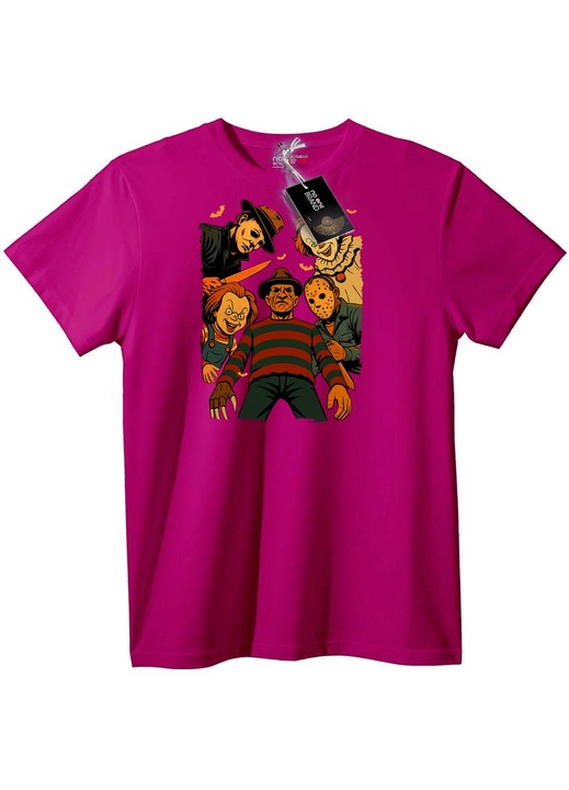 Horror ikonok póló, Halványlila