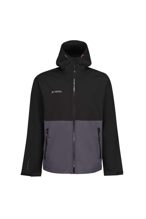Geaca softshell Regatta Tactical Surrender, rezistenta la vant si apa, cu gluga reglabila - RETRA707, Negru