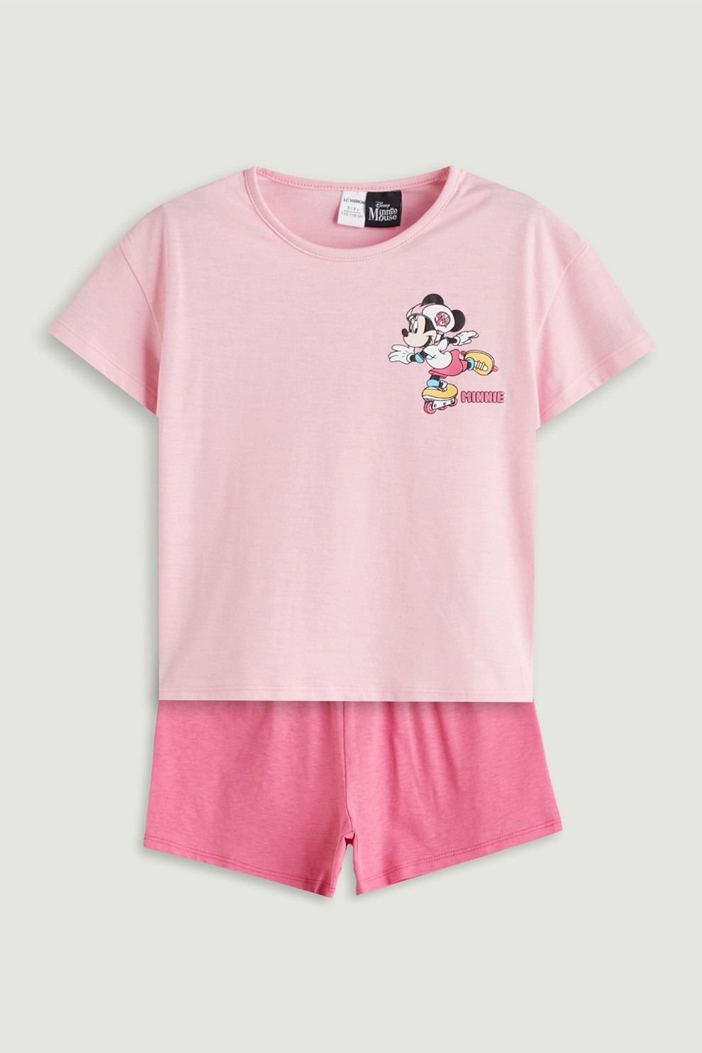 ♡♡♡ LC WAIKIKI, Set de imbracaminte cu volane - 2 Piese, Roz prafuit