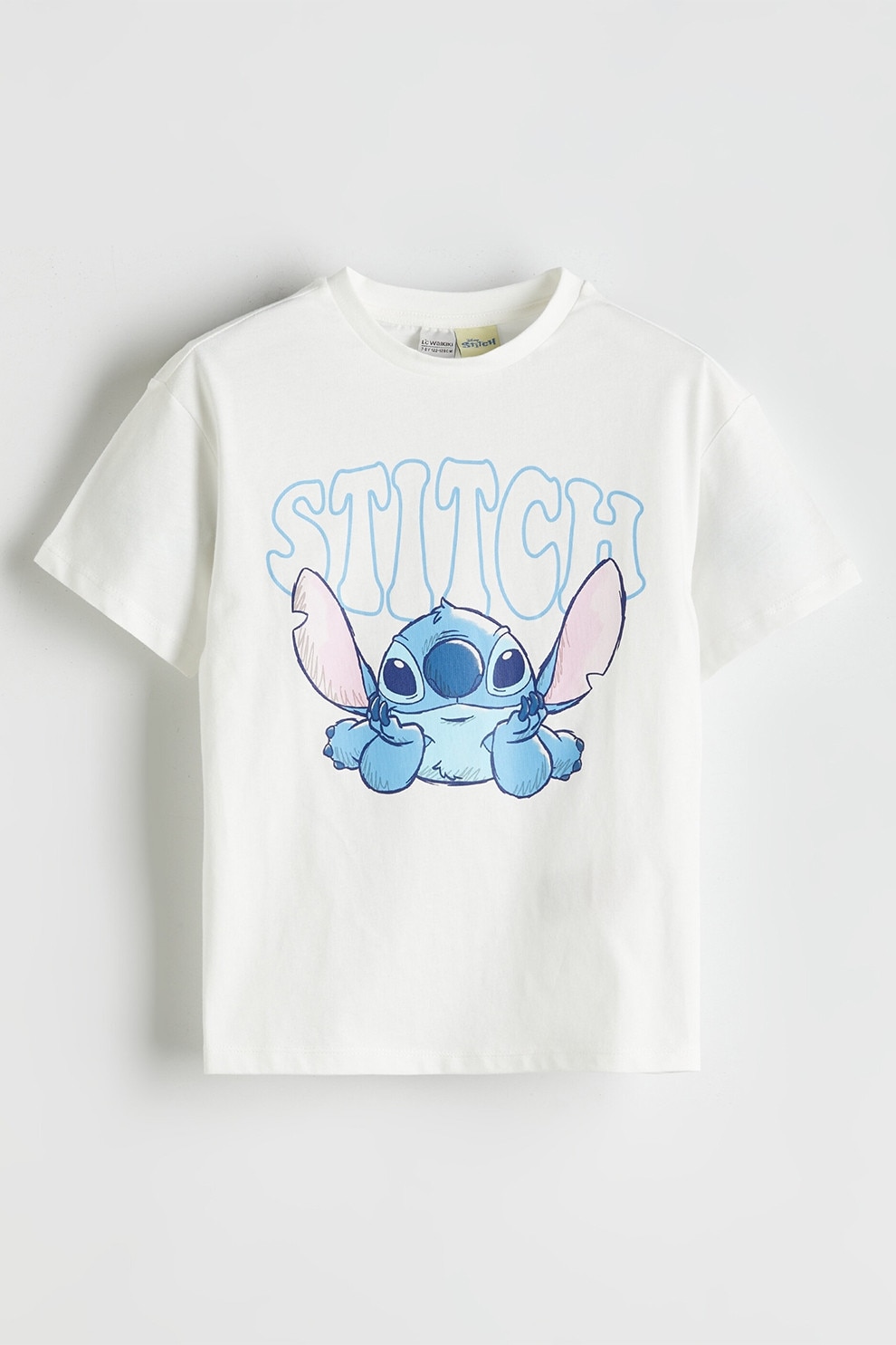 ロコページ LC WAIKIKI, Tricou de bumbac cu guler Peter Pan, Alb, 140-146 CM