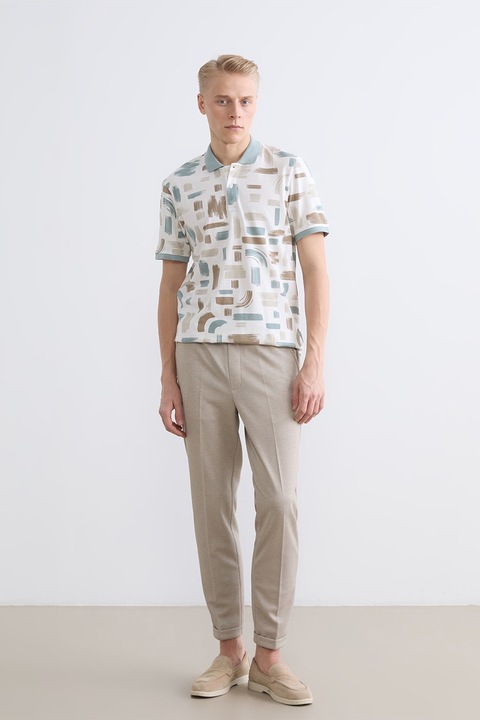 LC WAIKIKI, Pantaloni regular fit cu pensa, Bej deschis