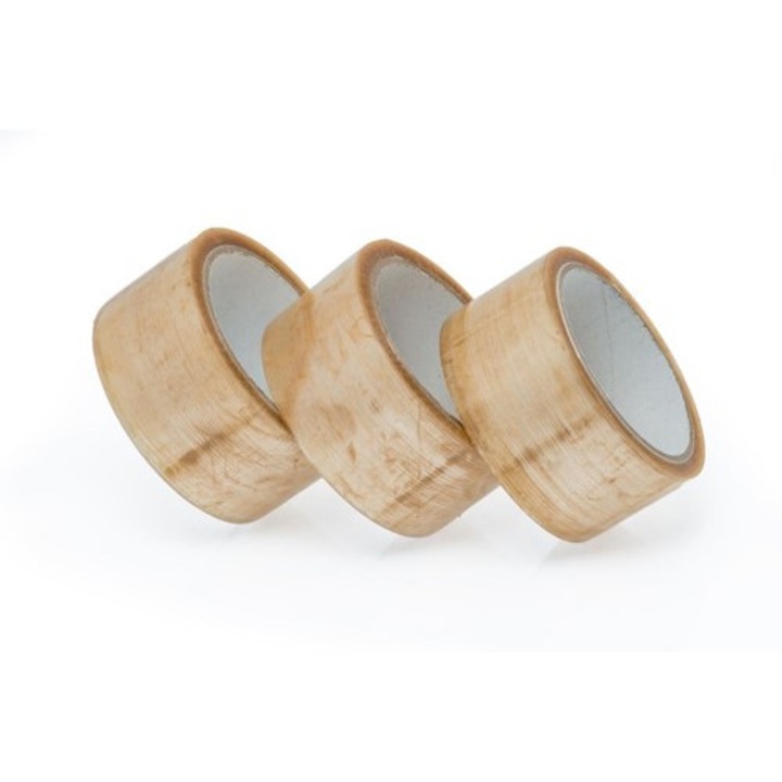 Banda adeziva NEOPAK Solvent, Transparenta, 48mmx54m, adeziv cauciuc natural, pentru conditii extreme