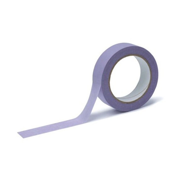 Banda de mascare din hartie NEOPAK pentru vopsit, 30mmx50m, Violet, WASHI, fara reziduuri de adeziv