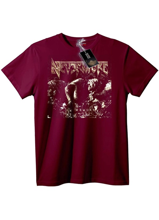 Tricou Nevermore În Memoria, Visiniu