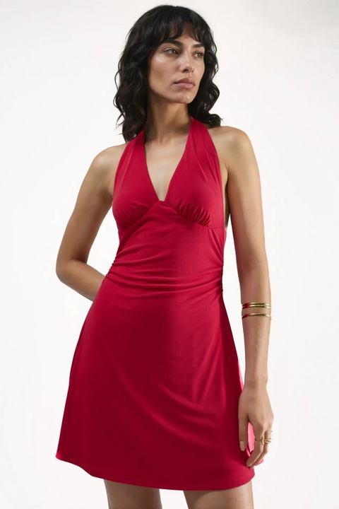 Rochie Mini, HiCCUP, A-Form, rosie, poliester/elastan, jerseu