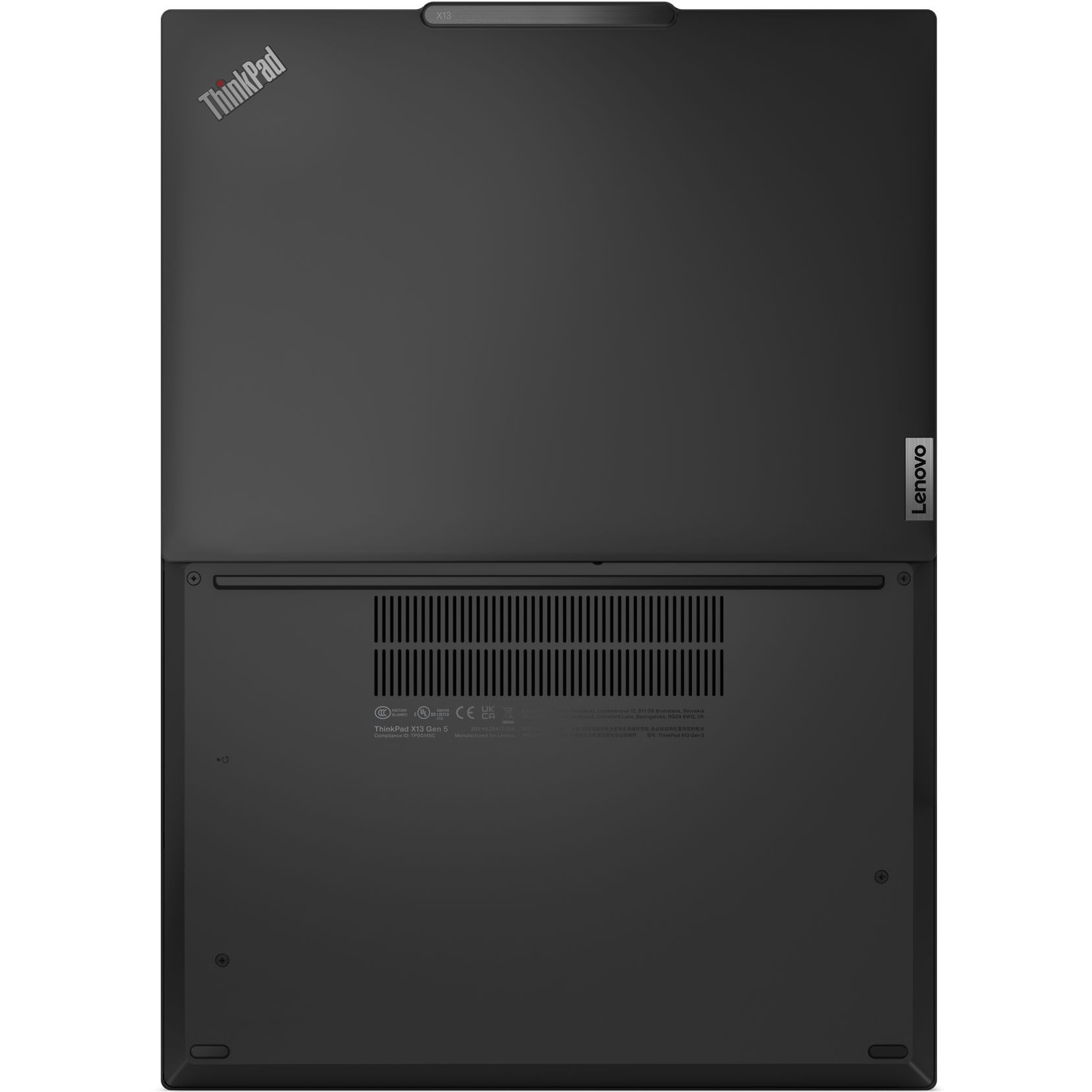 Laptop Lenovo ThinkPad X13 Gen 5 (Intel), 13.3" WUXGA 1920x1200 IPS Touch Screen, Intel Core Ultra 7 165U 12-core, 16 GB DDR5, 1TB SSD m2 PCIe, Intel Graphics, Windows 11 Pro, Carbon Aluminium Case 1.17 kg Black