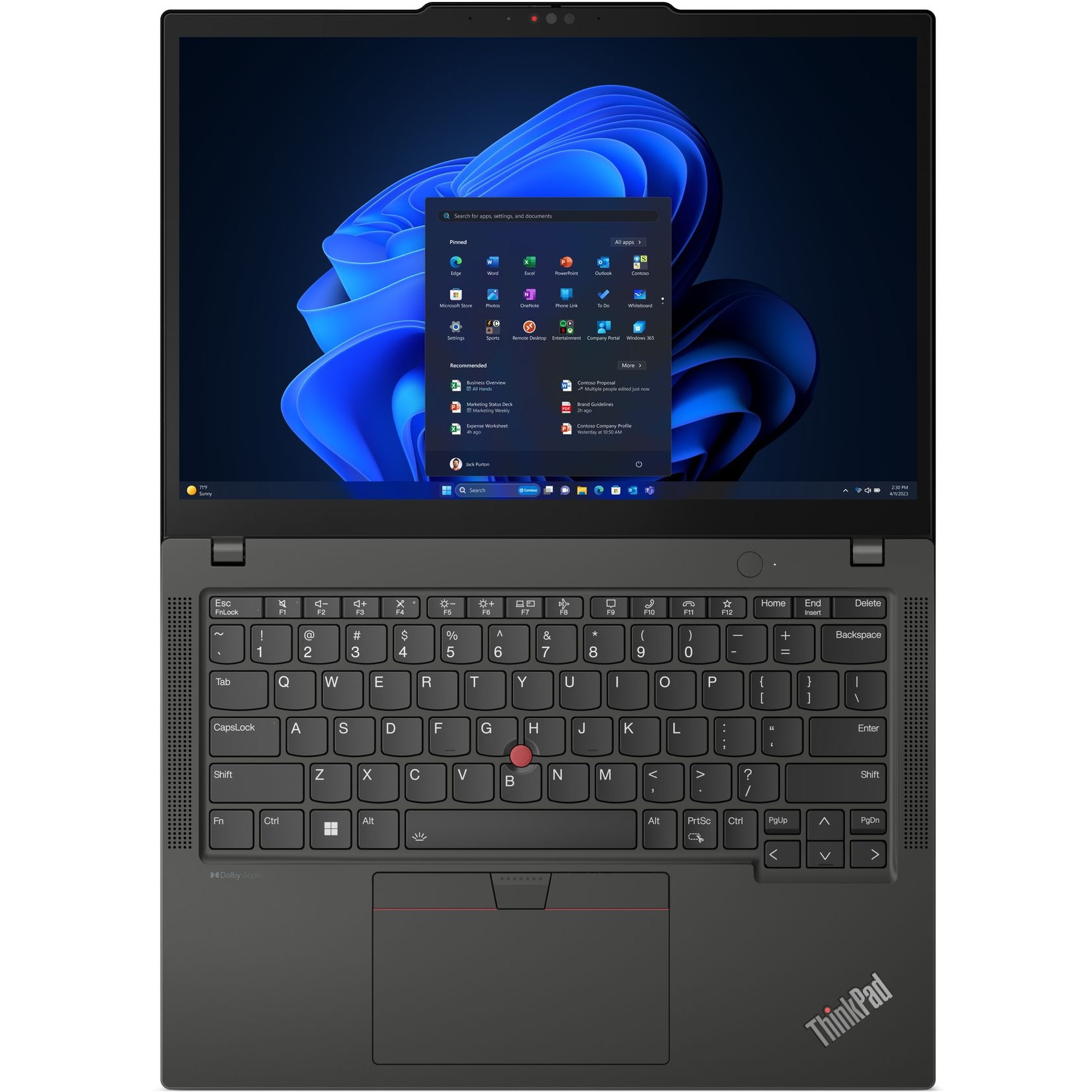 Laptop Lenovo ThinkPad X13 Gen 5 (Intel), 13.3" WUXGA 1920x1200 IPS Touch Screen, Intel Core Ultra 7 165U 12-core, 16 GB DDR5, 1TB SSD m2 PCIe, Intel Graphics, Windows 11 Pro, Carbon Aluminium Case 1.17 kg Black
