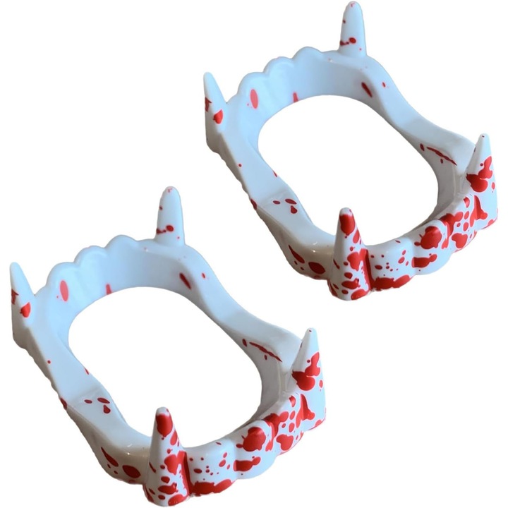 Dinti de vampir Colti Proteza Dracula Costum Halloween 2 bucati