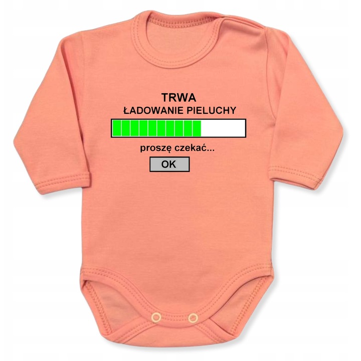 Body fetite Dartomik, imprimeu amuzant, roz pudra, bumbac