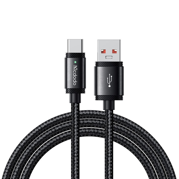 USB - USB-C adat- és töltőkábel, 1.5 m, Mcdodo, Fekete szín, CA-4730